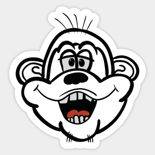 Monkey Head Sticker